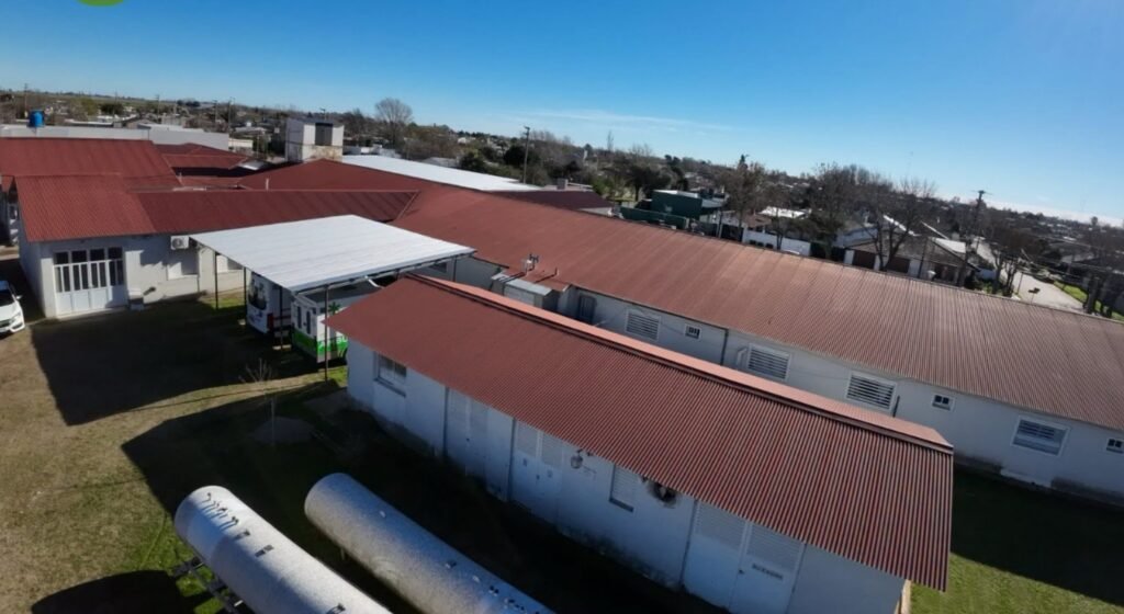 Recambiaron el techo del Hospital Eguiguren