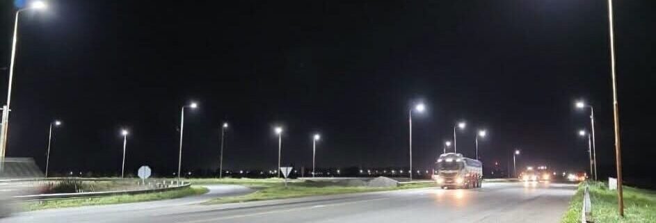 Colocaron luminarias en Carlos Casares