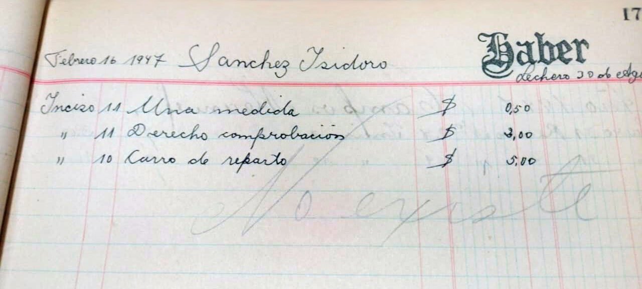 Una medida, un carro y tres pesos